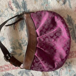 Coach saddle bag y2k, purple